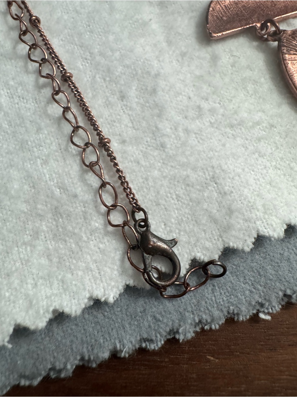 Kendra Scott Copper/Silver Toned Patina Dangle Necklace *READ* - Picture 10 of 10